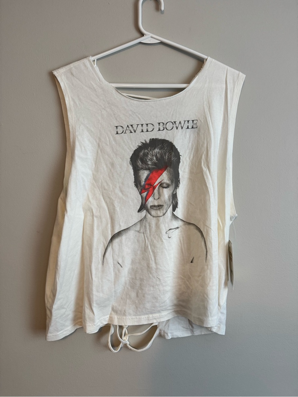 Lucky brand festival finds David Bowie braided back muscle tank shirt nwt xl - Picture 2 of 6